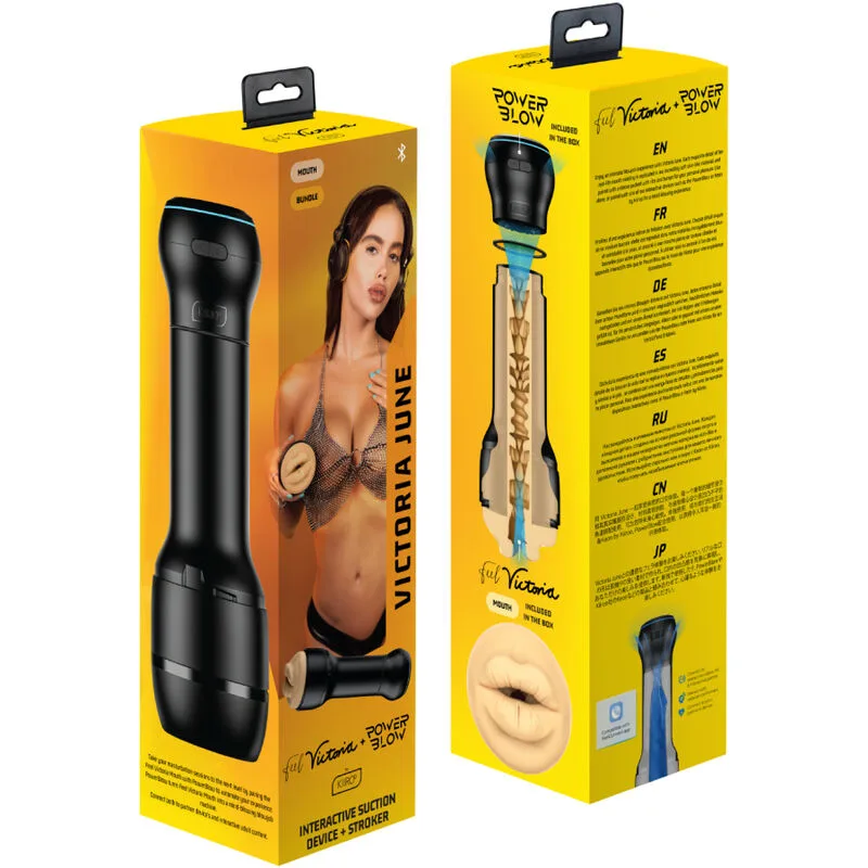 Kiiroo - PowerBlow & FeelVictoria June Mouth Stroker Combo Set