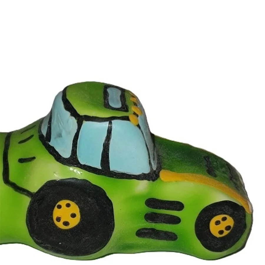 Condomerie - Handmålat Novelty Kondom Tractor Green XL