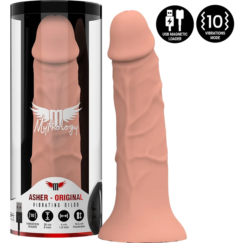 Mythology - Asher Original Dildo M - Vibrator Kompatibel med Watchme Trådlös Teknologi