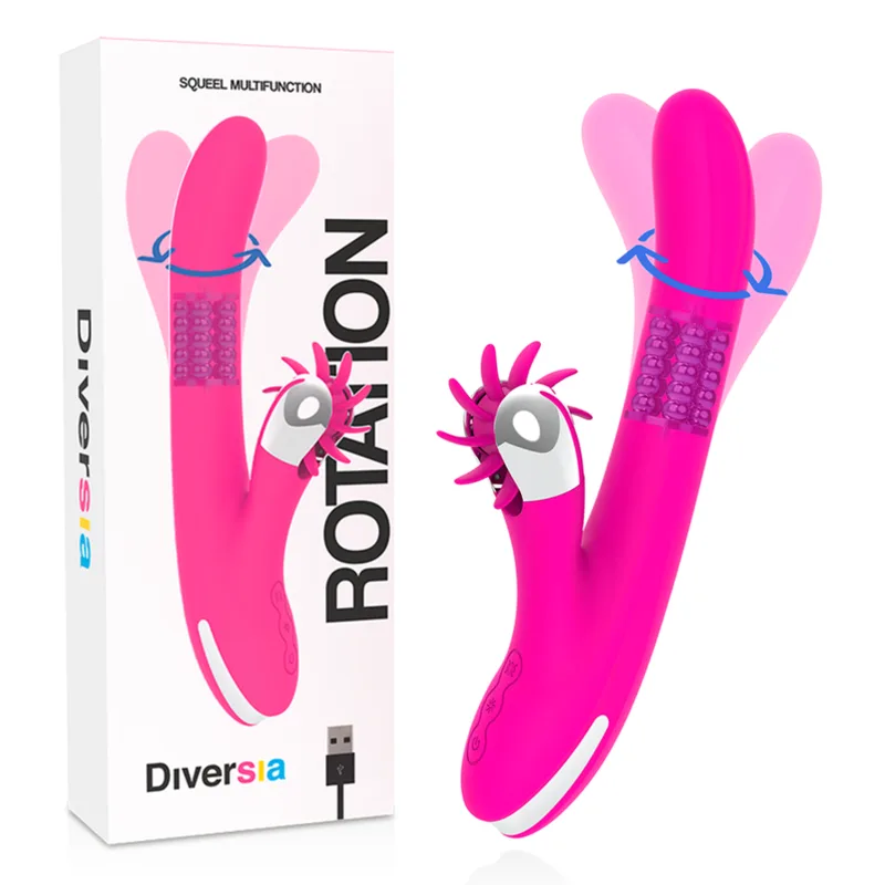 Diversia Bunny Rotation Vibrator & Rotator – 24 cm