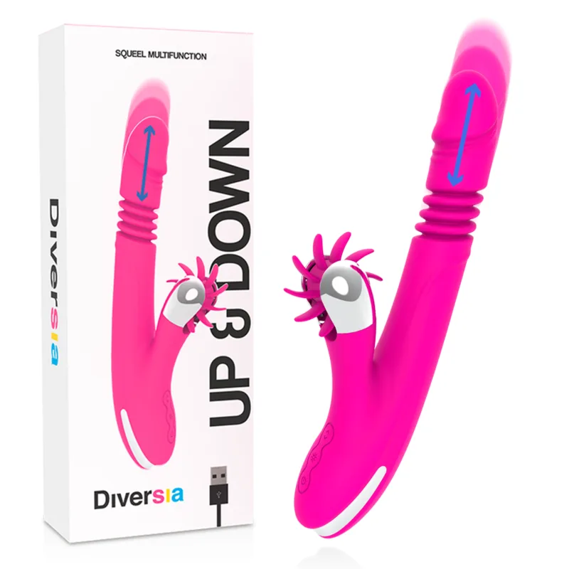 Diversia Bunny Up & Down Thrusting Rabbit Vibrator – 24 cm