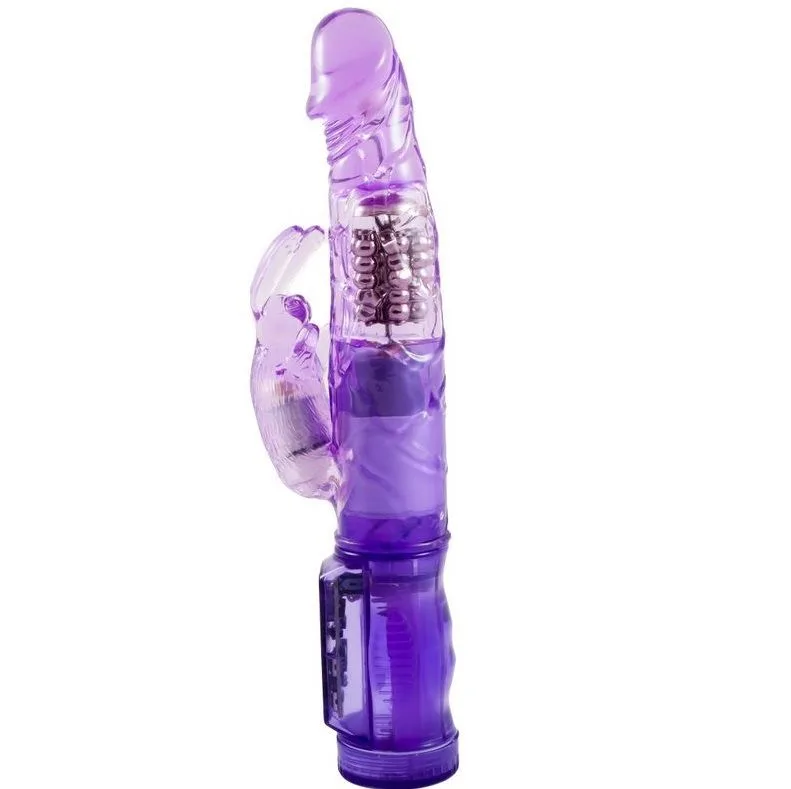 Baile - Mini Rotator Rabbit Vibrator med Klitorisstimulator Happy Angel Lila