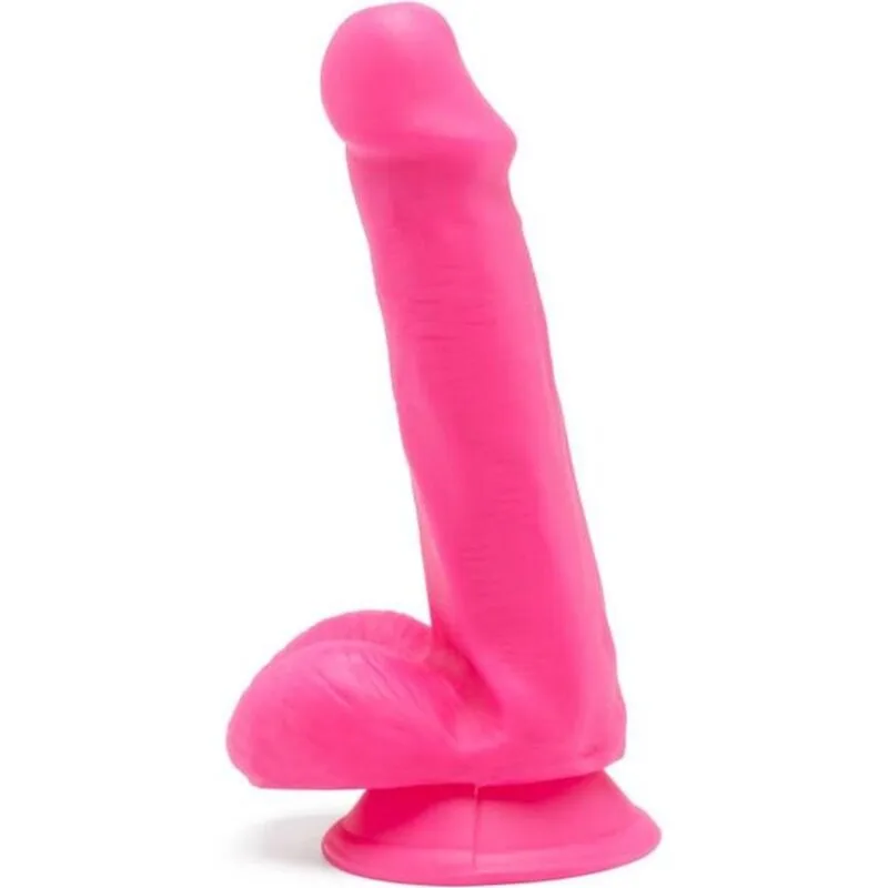Get Real - Happy Dicks Realistisk Dildo med Testiklar 12 CM - Rosa