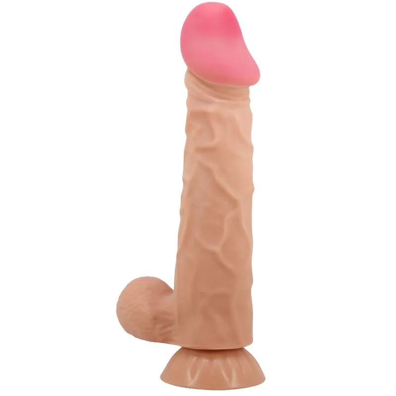 Pretty Love - Sliding Skin Series Realistisk Dildo med Rörlig Förhud & Sugkoppsbas | 24 CM