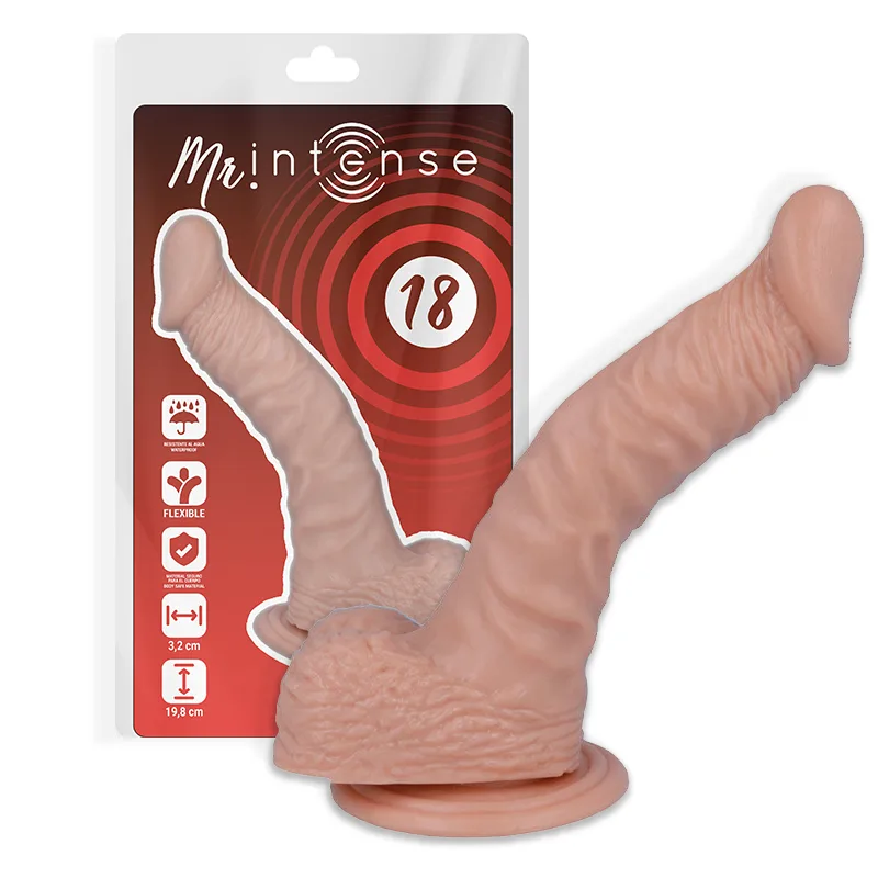 Mr. Intense Realistisk Dildo - 19,8 cm Längd x 3,2 cm Diameter