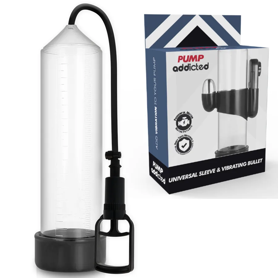 Pump Addicted RX7 Transparent Penispump med Vibrator