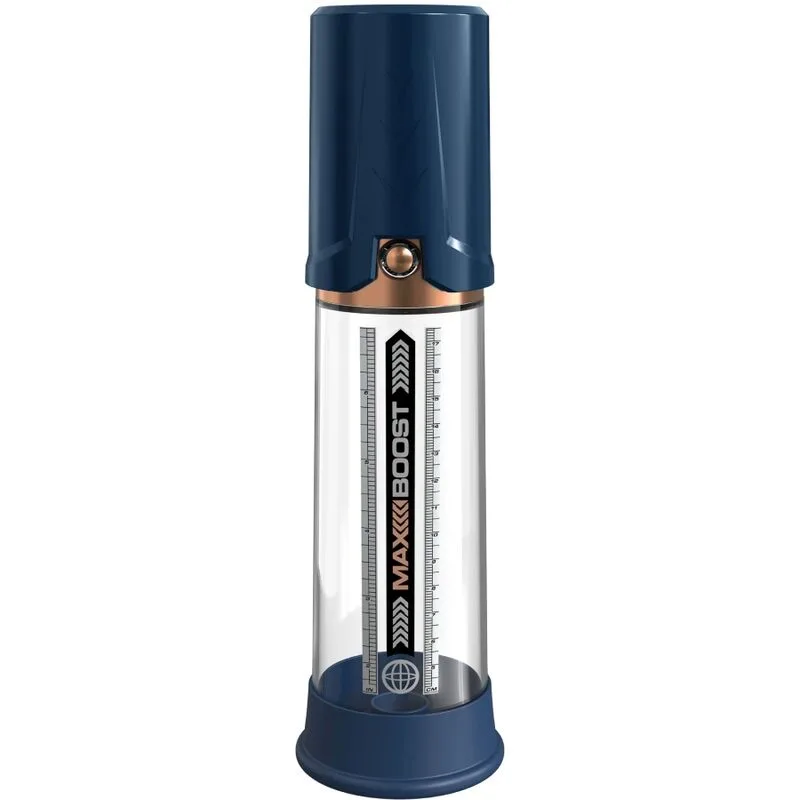 Pump Worx - Max Boost Blue Penispump med Silikonhylsa
