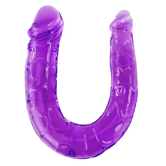 Baile - Dubbelsidig Flexibel Jelly Dildo i Lila