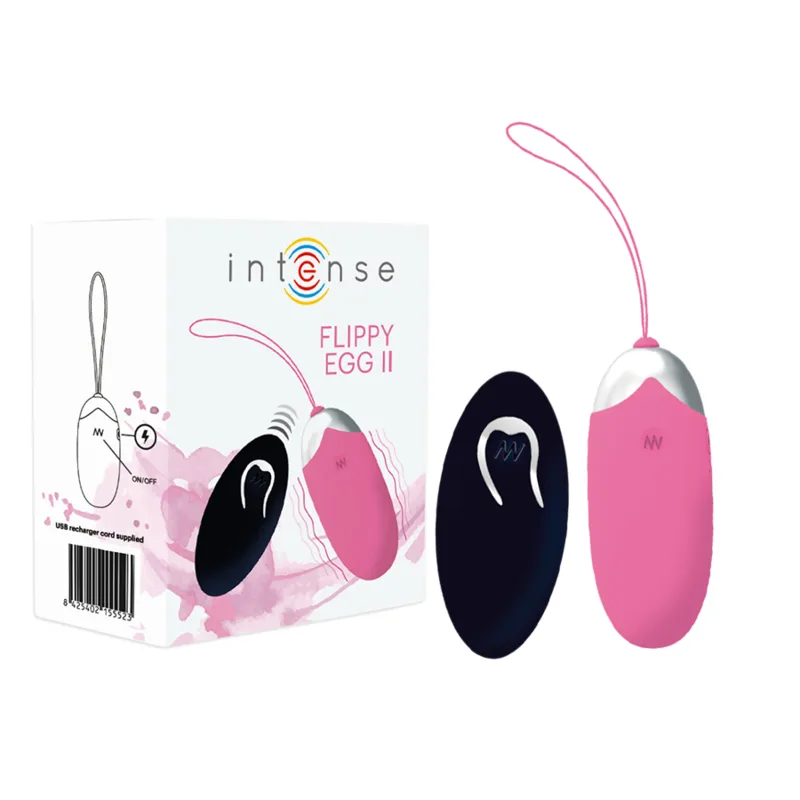 Intense - Flippy II Vibrerande Ägg med Trådlös Fjärrkontroll | Rosa