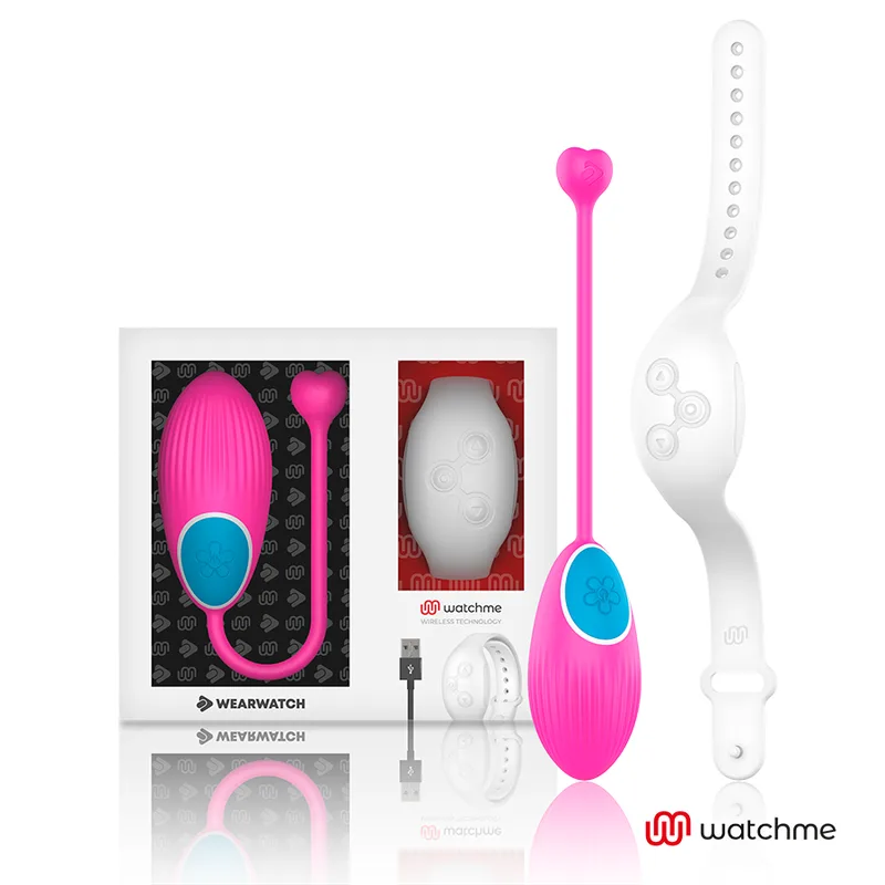 Wearwatch – WatchMe Technology Fjärrstyrt Vibrerande Ägg – Fuchsia / Niveo