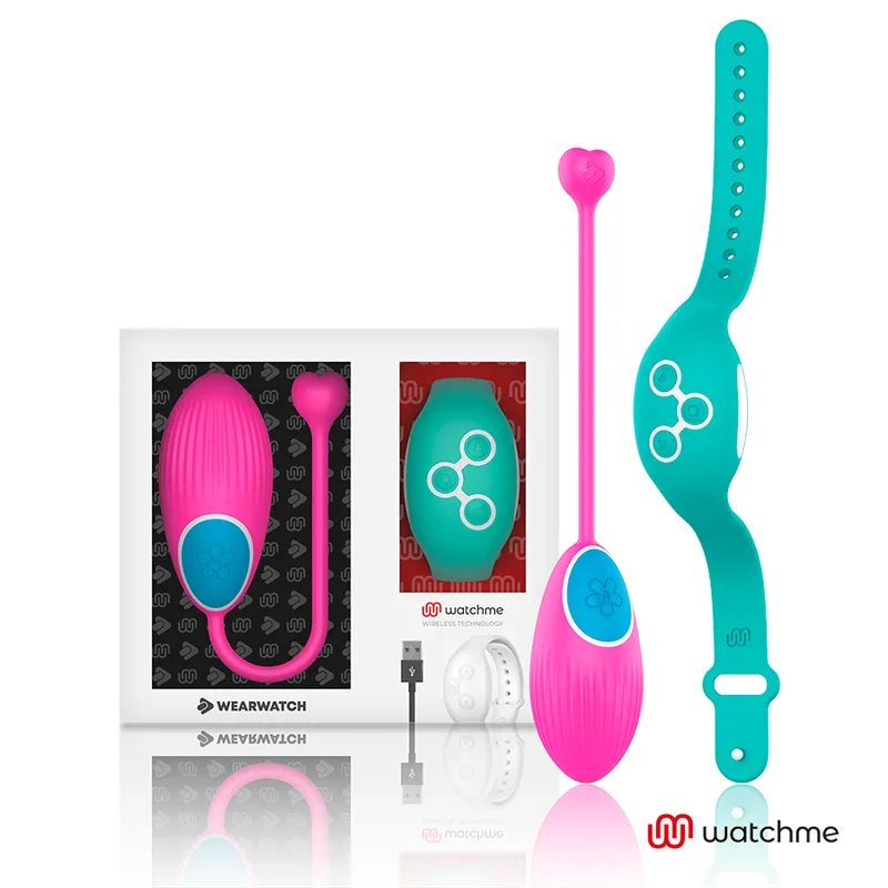 Wearwatch – WatchMe Technology Trådlös Fjärrstyrd Vibrerande Äggvibrator – Fuchsia / Havsvatten