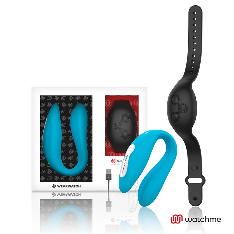 Wearwatch – WatchMe Dual Technology Bärbar Vibrator i Indigo & Kolsvart