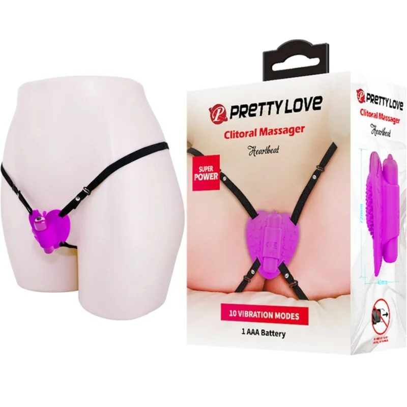 Pretty Love Heartbeat Klitoralmassager – 10 Vibrationsinställningar, Lila