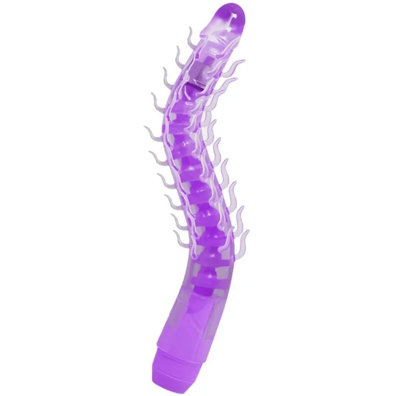 Baile - Flexi Vibe Sensual Spine Böjbar Vibrerande Dildo Lila 23,5 cm
