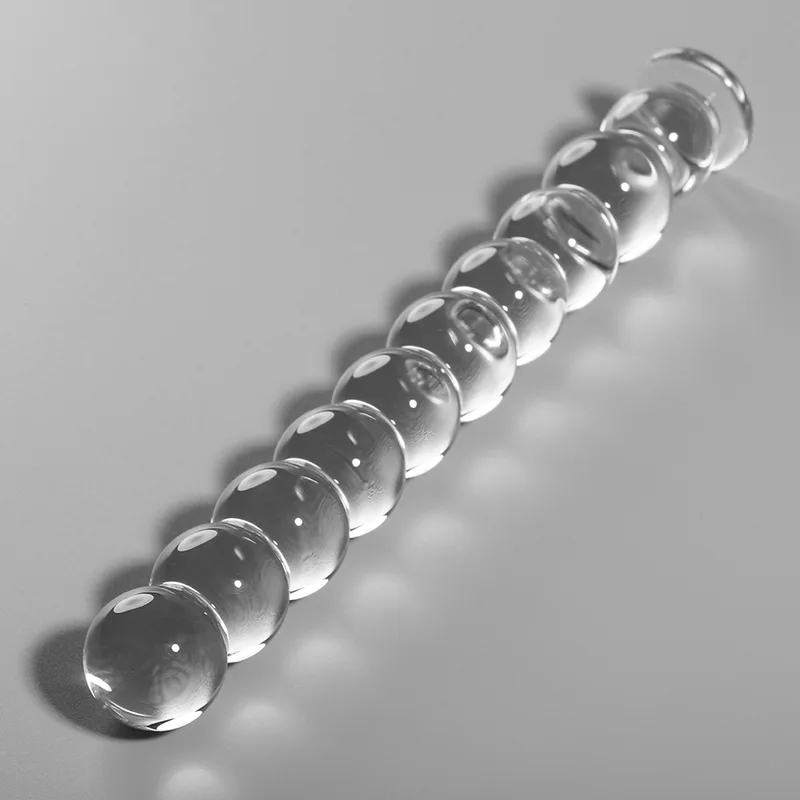 Nebula Series by Ibiza – Model 22 Borosilicate Glass Dildo, Clear – 21.5 cm Length x 2.5 cm Diameter
