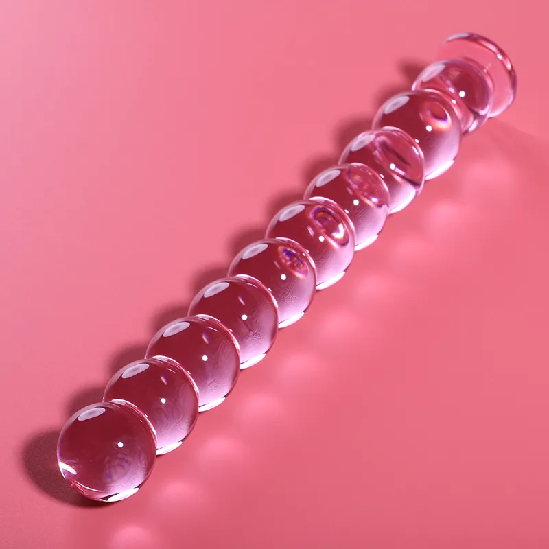 Nebula Series by Ibiza - Model 22 Borosilicate Glass Dildo in Pink | 21.5 cm Length | 2.5 cm Diameter