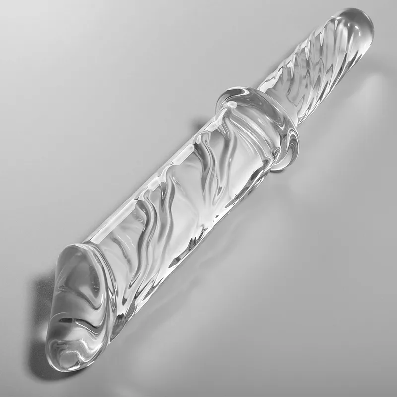 Nebula Series by Ibiza - Model 24 Borosilicate Glass Dildo, Clear – 28.5 cm Length x 5 cm Diameter