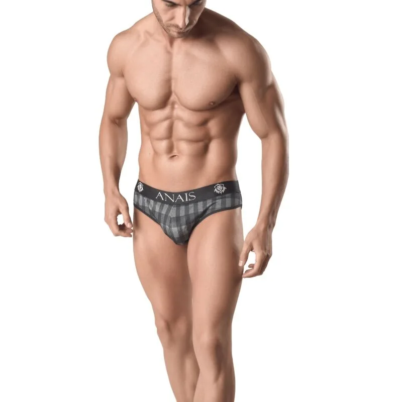 Anais Men - Aegis Brief Slip | Grå Rutmönster | Storlek S
