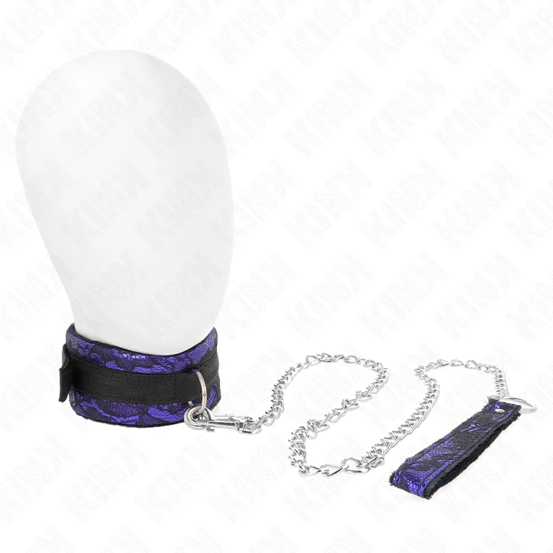 Kink Short Velvet Collar Necklace with Belt – 105 cm with Nylon Trim, 44 x 5.5 cm