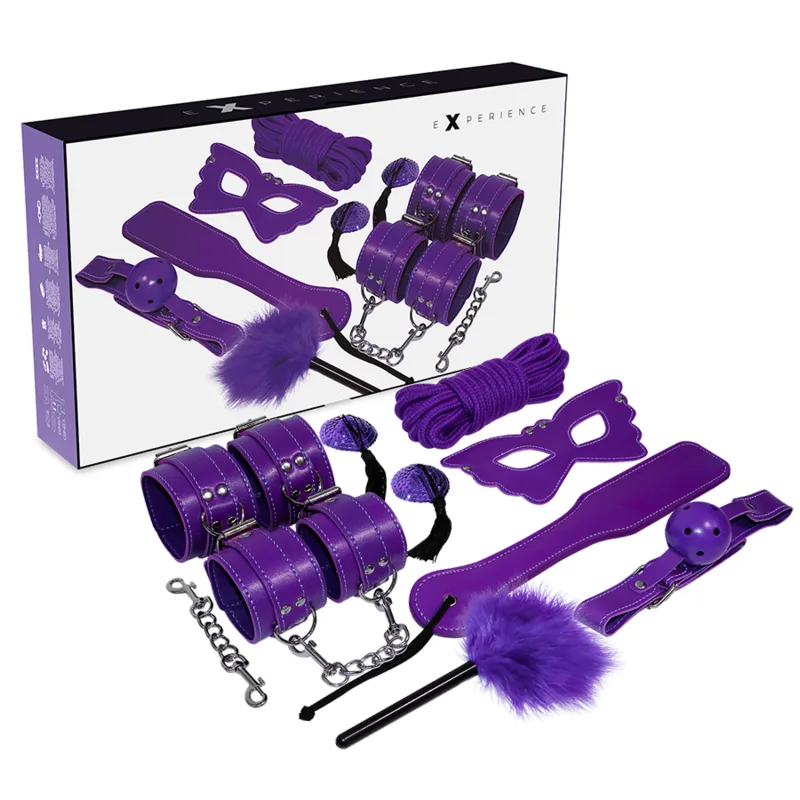 Experience - BDSM Bondage & Sensory Play Kit | Purple Series (8-delar)