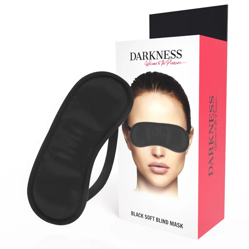 Darkness – Elegant Svart Satinögonmask