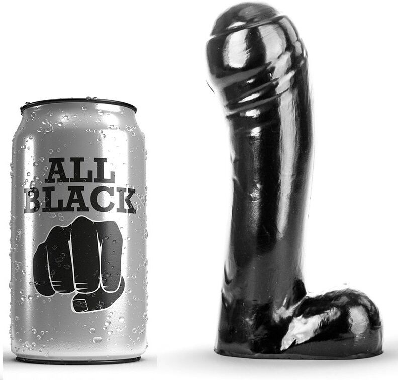 ALL BLACK - DILDO BLACK 15 CM ALL BLACK - DILDO BLACK 15 CM