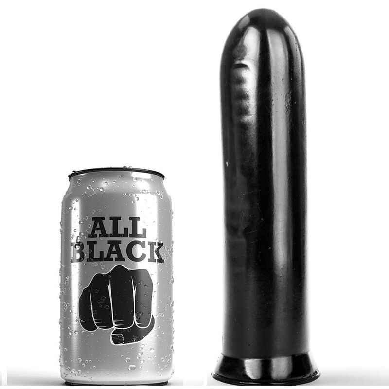 ALL BLACK - DILDO BLACK 19 CM ALL BLACK - DILDO BLACK 19 CM