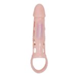 BAILE - PENIS EXTENDER COVER WITH VIBRATION AND NATURAL STRAP 13.5 CM - Bild 2