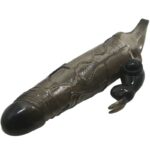 BAILE - BRAVE MAN PENIS COVER WITH RABBIT BLACK 16.5 CM - Bild 3