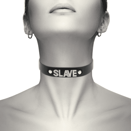 COQUETTE CHIC DESIRE CHOKER VEGAN LEATHER - SLAVE