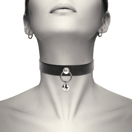 COQUETTE CHIC DESIRE HAND CRAFTED CHOKER JINGLE BELL