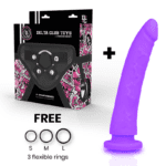 DELTA CLUB - TOYS ARNES + DONG PURPLE SILICONE 20 CM -O- 4 CM - Bild 2