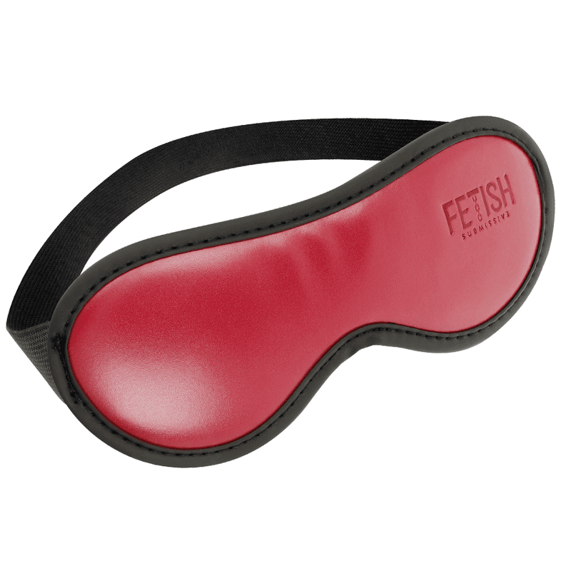 FETISH SUBMISSIVE DARK ROOM - VEGAN LEATHER MASK WITH NEOPRENE LINING FETISH SUBMISSIVE DARK ROOM - VEGAN LEATHER MASK WITH NEOPRENE LINING