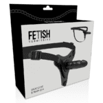 FETISH SUBMISSIVE HARNESS - REALISTIC BLACK SILICONE 15 CM - Bild 5