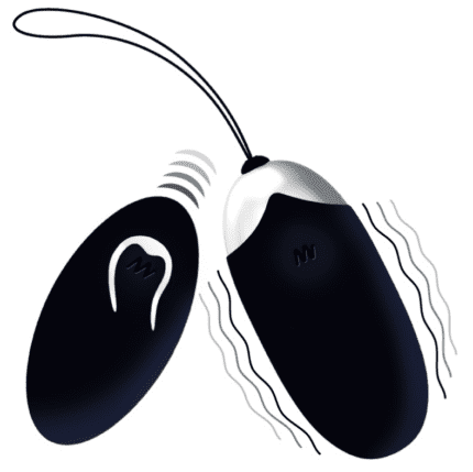 INTENSE FLIPPY II  VIBRATING EGG WITH REMOTE CONTROL BLACK