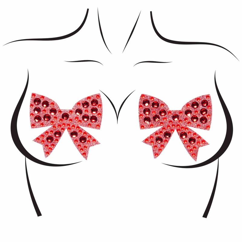 LEG AVENUE - BOWS NIPPLE COVERS ONE SIZE LEG AVENUE - BOWS NIPPLE COVERS ONE SIZE