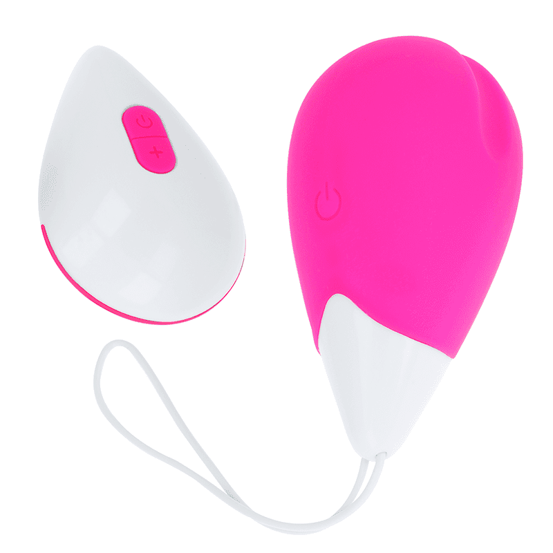 OHMAMA - TEXTURED VIBRATING EGG 10 MODES PINK AND WHITE OHMAMA - TEXTURED VIBRATING EGG 10 MODES PINK AND WHITE