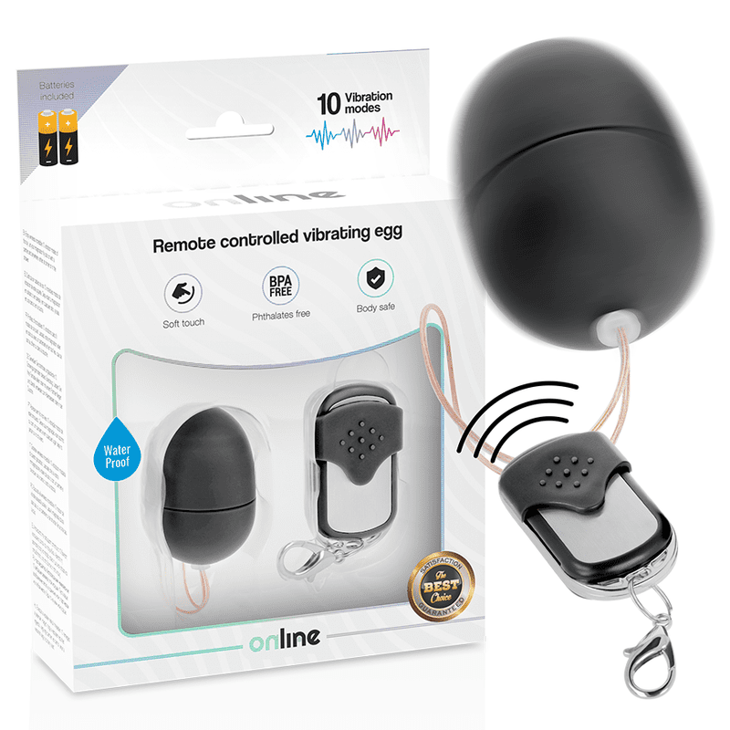 ONLINE - REMOTE CONTROL VIBRATING EGG S BLACK ONLINE - REMOTE CONTROL VIBRATING EGG S BLACK