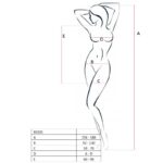 PASSION - WOMAN BS025 BODYSTOCKING BLACK DRESS STYLE ONE SIZE - Bild 2