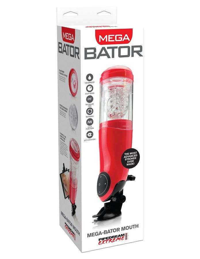 EXTREME TOYZ - PDX MEGA BATOR USB MALE MASTURBATOR MOUTH RED EXTREME TOYZ - PDX MEGA BATOR USB MALE MASTURBATOR MOUTH RED