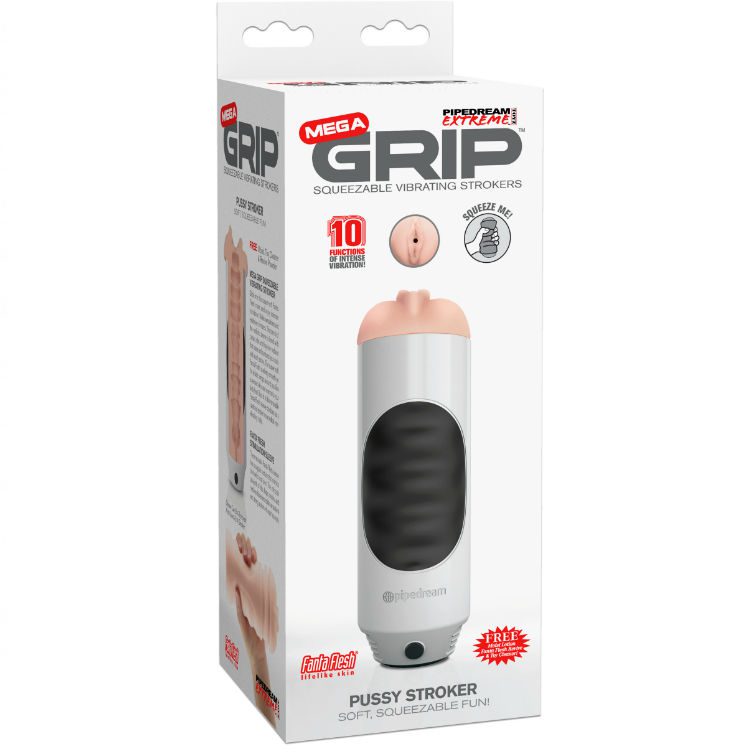 EXTREME TOYZ - PIPEDREAM MEGA GRIP VAGINA MASTURBATOR VIBRATOR EXTREME TOYZ - PIPEDREAM MEGA GRIP VAGINA MASTURBATOR VIBRATOR