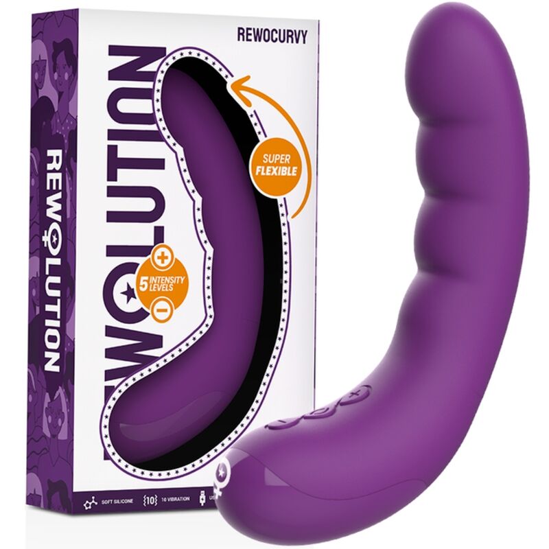 REWOLUTION - REWOCURVY RECHARGEABLE FLEXIBLE VIBRATOR REWOLUTION - REWOCURVY RECHARGEABLE FLEXIBLE VIBRATOR