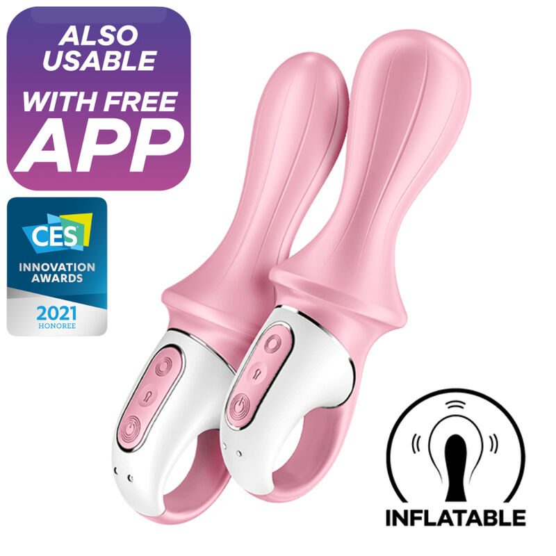 SATISFYER - AIR PUMP BOOTY 5+ INFLATABLE ANAL VIBRATOR PINK SATISFYER - AIR PUMP BOOTY 5+ INFLATABLE ANAL VIBRATOR PINK