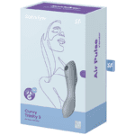 SATISFYER - CURVY TRINITY 3 AIR PULSE VIBRATOR GREY - Bild 3