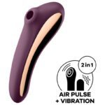 SATISFYER - DUAL KISS AIR PULSE VIBRATOR WINE RED - Bild 2