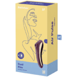 SATISFYER - DUAL KISS AIR PULSE VIBRATOR WINE RED - Bild 4