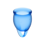 SATISFYER - FEEL CONFIDENT MENSTRUAL CUP DARK BLUE 15 + 20 ML - Bild 2