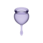 SATISFYER - FEEL GOOD MENSTRUAL CUP PURPLE 15 + 20 ML - Bild 2