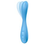 SATISFYER - G-SPOT FLEX 4+ MULTI VIBRATOR APP BLUE - Bild 2