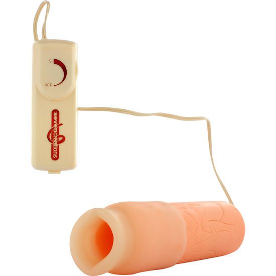 SEVEN CREATIONS - GOLD MASTURBATOR WITH VIBRATION SEVEN CREATIONS - GOLD MASTURBATOR WITH VIBRATION